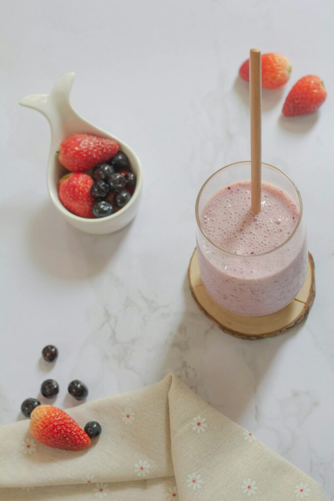 Batido de frutos rojos